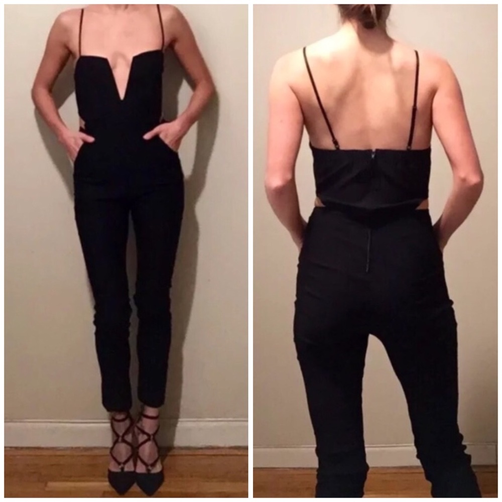 Nasty Gal Midnight Run Jumpsuit, Size S